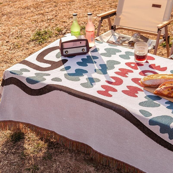 Polar Bear Throw Blanket Sofa Couch Bed Cover Outdoor Camping Mat Tapestry Tapestries