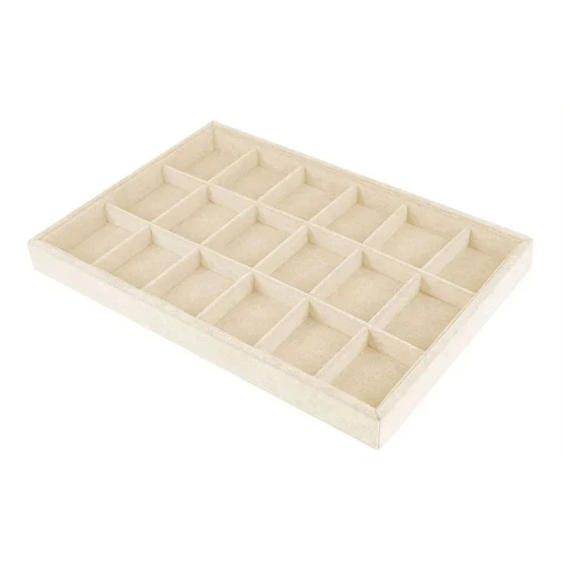 Veile Studios Jewelry Storage Beige Design A Display Tray Drawer Jewellery Holder For Rings Earrings Necklaces Bracelets Jewellery Holders & Organiser