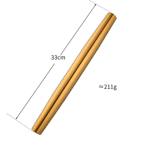 Stainless Steel Rolling Pin For Restaurant Kitchenware Baking Accessories Rolling Pins