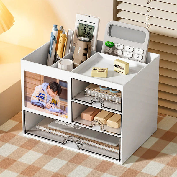 Storage Box Solo Mini Drawer Organizer With Notes Photo Cards Display Area Storage Boxes