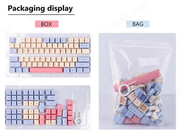 Keycap Keyboard Powder Blue 133 Keys Customised Sublimation For Mechanical Keyboards Keyboards & Keypads