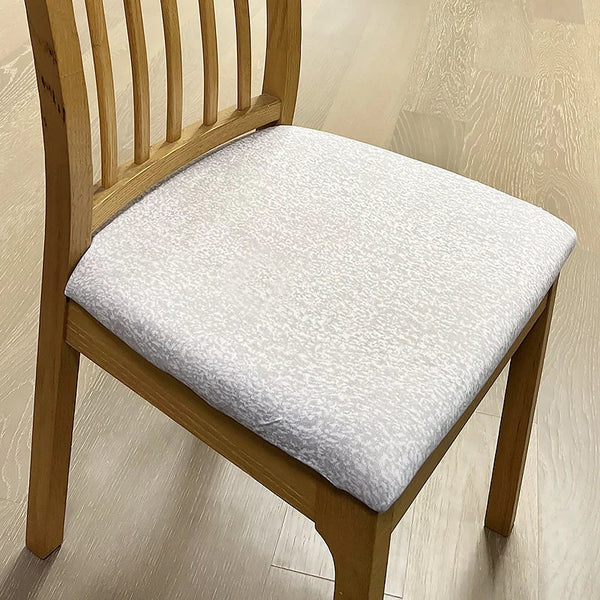 Chair Cover Flakey White Print Stretch Seat For Dinning Kitchen Slipcovers