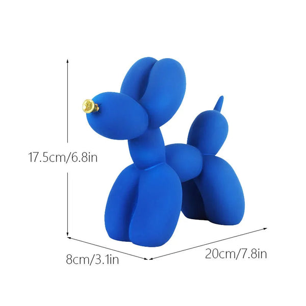 Figurine Nordic Balloon Dog Blue Resin For Living Room Decoration Accessories Sculptures & Figurines