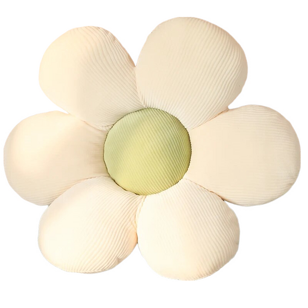 Plush Pillow White Green Flower Shape Stuffed Soft Seat Cushion Decor 40 45Cm Cushions & Decorative Pillows