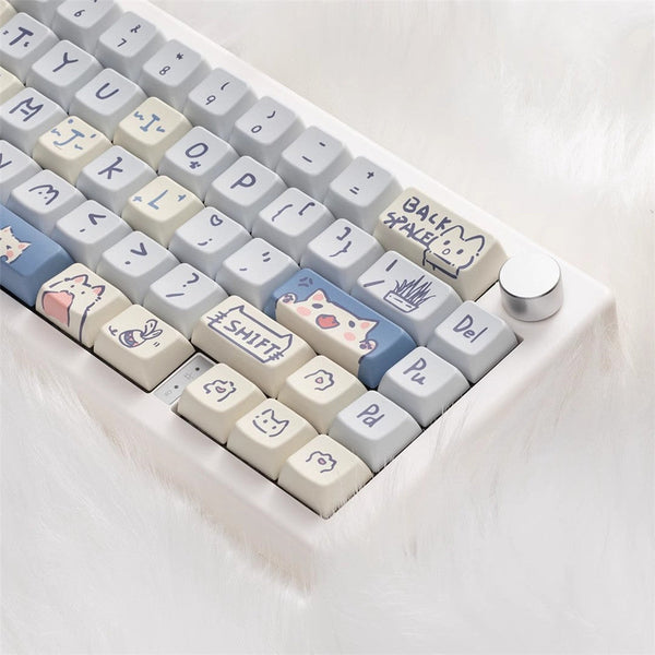 Keycap Keyboard Sky Blue 66 Keys Sublimation Fit Switch Touch Clicks For Keyboards Keyboards & Keypads