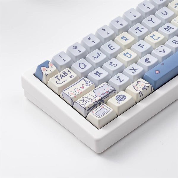 Keycap Keyboard Sky Blue 148 Keys Sublimation Fit Switch Touch Clicks For Keyboards Keyboards & Keypads