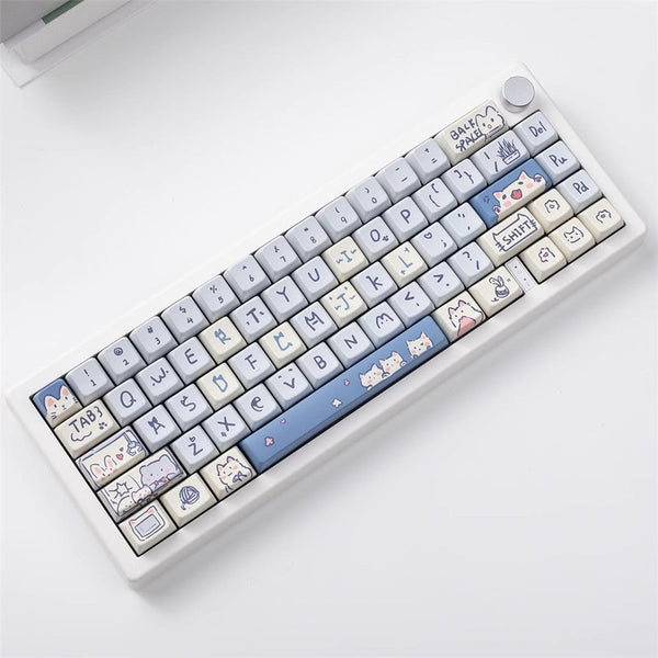 Keycap Keyboard Sky Blue 148 Keys Sublimation Fit Switch Touch Clicks For Keyboards Keyboards & Keypads