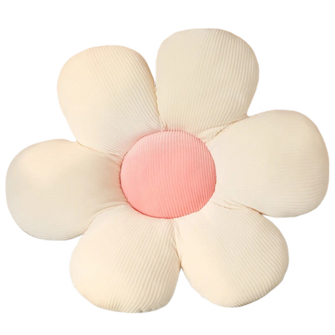 Plush Pillow White Pink Flower Shape Stuffed Soft Seat Cushion Decor 40 45Cm Cushions & Decorative Pillows