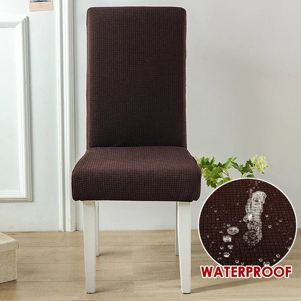 Chair Cover Coffee Corn Kernels Waterproof Universal Size Dining Room Slipcovers