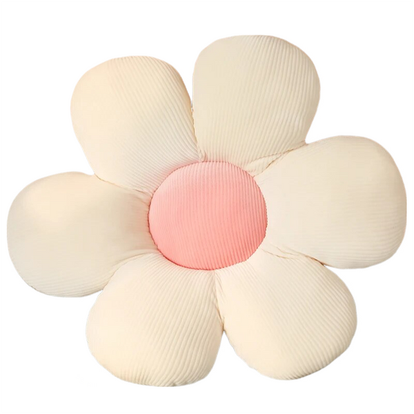Plush Pillow White Pink Flower Shape Stuffed Soft Seat Cushion Decor 70 75Cm Cushions & Decorative Pillows