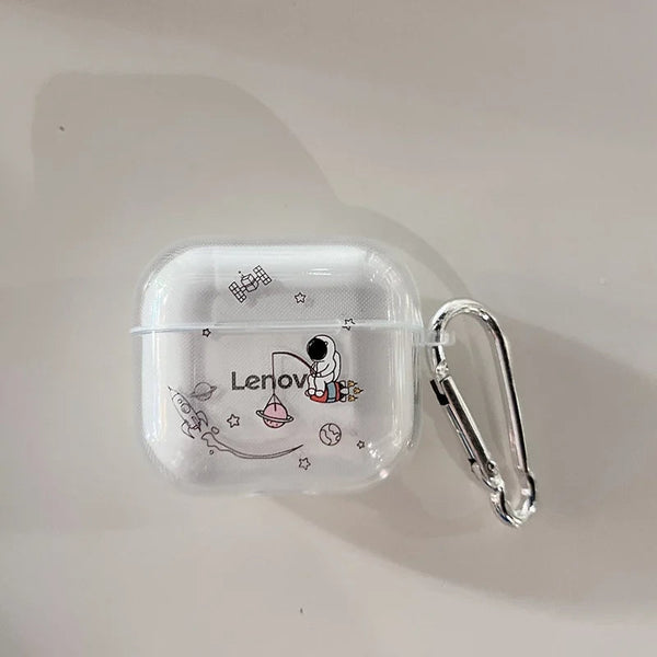 Earphone Case Planet Fishing Astronaut For Lenovo Ht38 Tws Headphone Earbud Cases