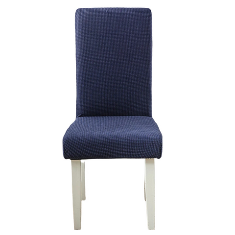 Chair Cover Navy Corn Kernels Waterproof Universal Size For Dining Room Slipcovers