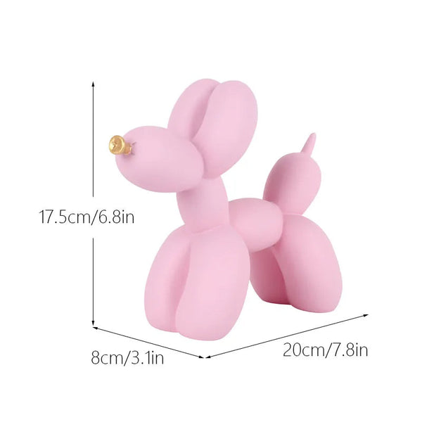 Home Figurine Nordic Balloon Dog Pink Resin For Living Room Decoration Accessories Sculptures & Figurines