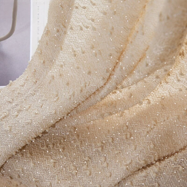 300 Centimetre Beige Modern Luxury Retro Style Curtains For Living Room Bedroom Dining Decor Curtains & Drapes