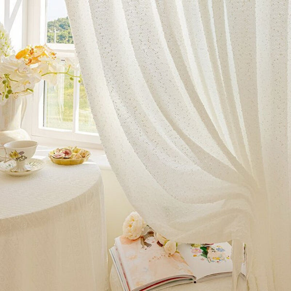 250 Centimetre White Modern Luxury Retro Style Curtains For Garden Curtains & Drapes
