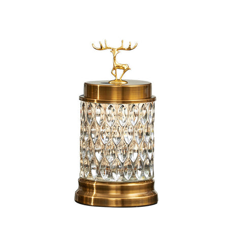 24Cm Glass Candy Jar Food Storage Tabletop Decor For Garden Display Tabletop & Shelf Décor