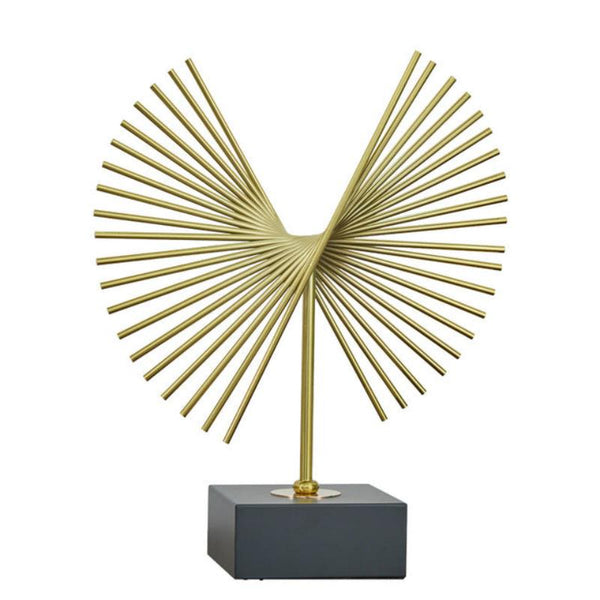 36Cm Gold Metal Tabletop Decor Modern Art Living Room Decorative Crafts Tabletop & Shelf Décor