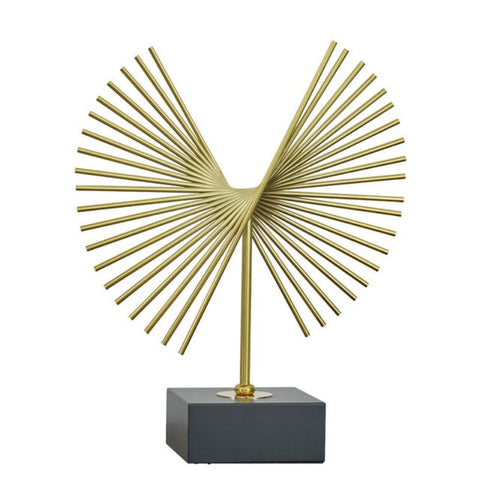 36Cm Gold Metal Tabletop Decor Modern Art Living Room Decorative Crafts Tabletop & Shelf Décor