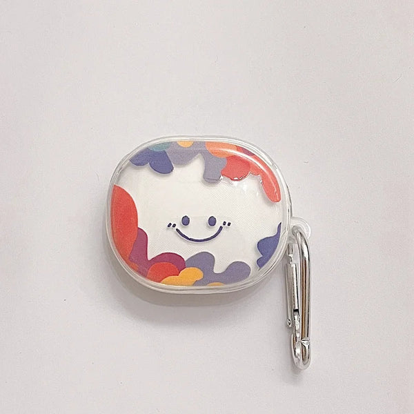 Earphone Case Colored Patch Smile For Redmi Buds 4 Pro Soft Protective Earbud Earbud Cases