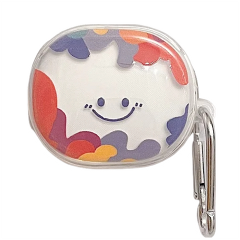 Earphone Case Colored Patch Smile For Redmi Buds 4 Pro Soft Protective Earbud Earbud Cases