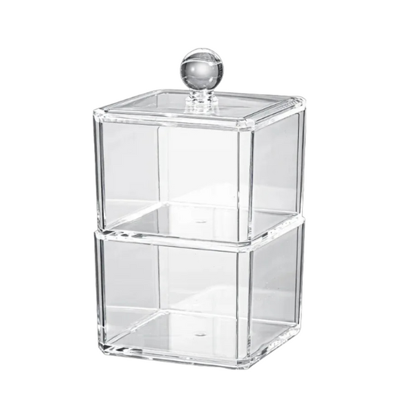Storage Box Two Layer Transparent Acrylic Stackable Dustproof Jewelry Organizer Storage Boxes