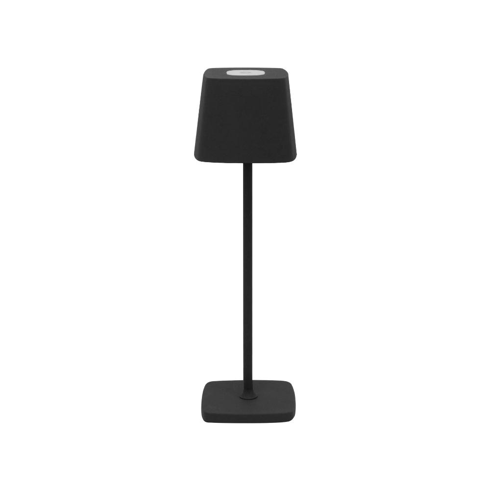 Lightning Rechargeable Black Touch Sensor Table For Decor Lamps
