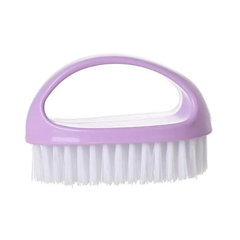 Laundry Brush Purple Multi Functional Cleaning Washing Flexible Scrub For Bathroom Kitchen Cleaning Brushes