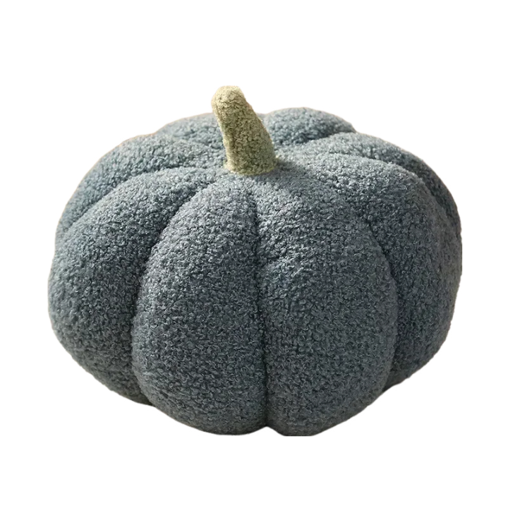 Throw Pillows Blue Lamb Fleece Pumpkin Plush Toys For Decor Sleeping Cushions & Decorative Pillows
