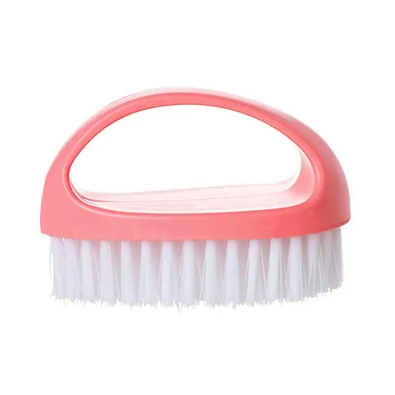 Laundry Brush Pink Multi Functional Cleaning Washing Flexible Scrub For Bathroom Kitchen Cleaning Brushes