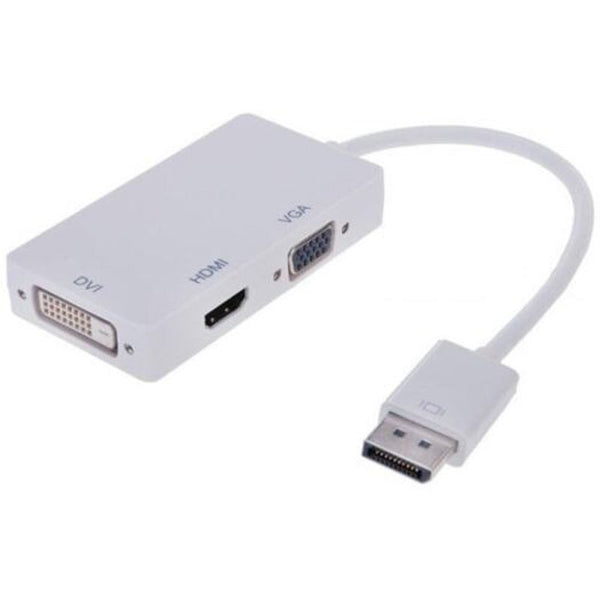 Dp To Hdmi / Vga Dvi Converter White Monitor/Av Cables & Adapters