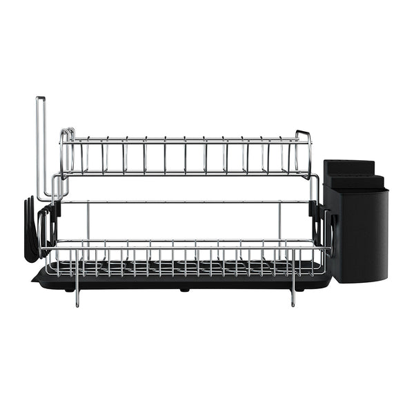 Cefito Dish Rack Drying Drainer Cup Holder Cutlery Tray Kitchen Organiser 2 Tier Sink Organisers
