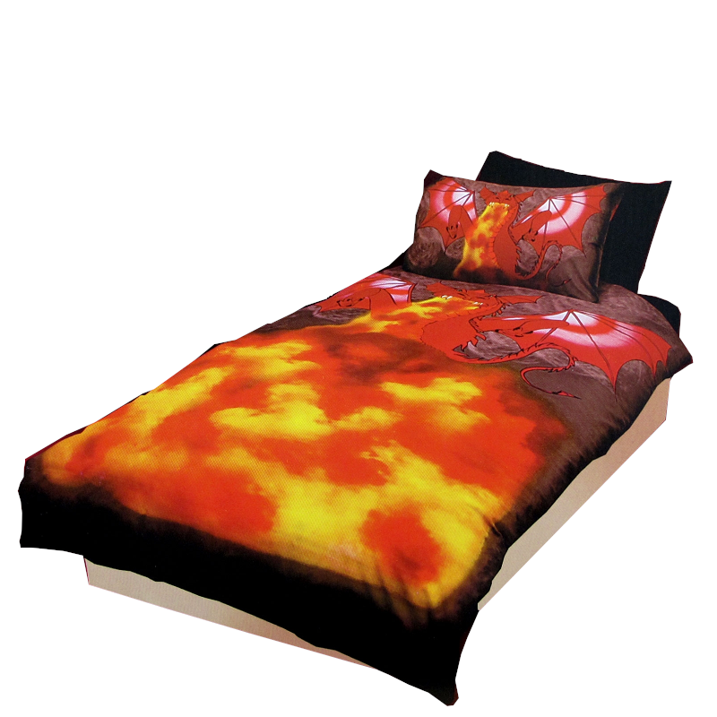 Dragon Fire Quilt Cover Set Single Quilt Covers