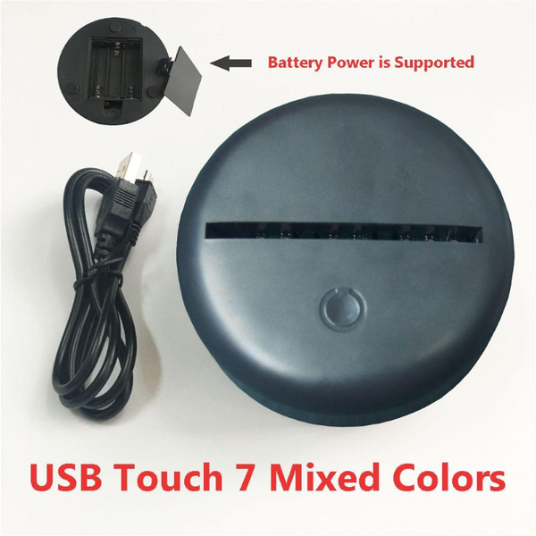 Dreamcatcher Mini 3D Lamp 7 Colour Changing Night Light Bedroom Decor Night Lights