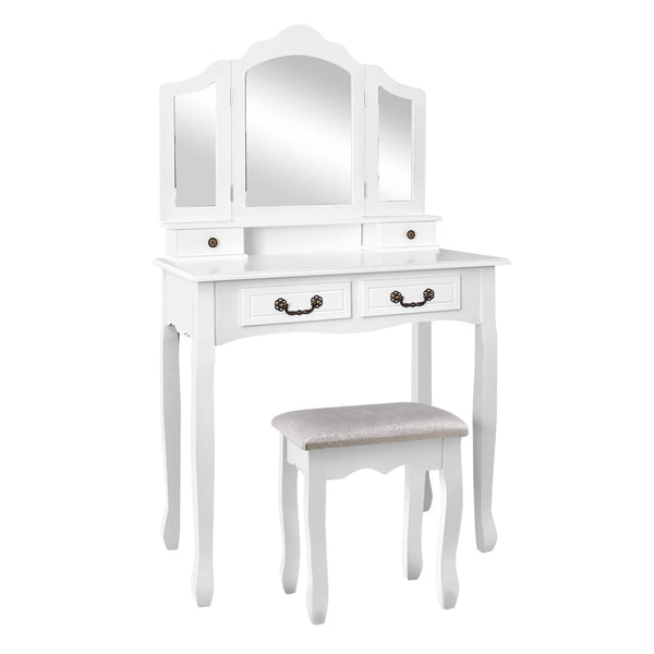 Artiss Dressing Table With Mirror White Dressing Tables