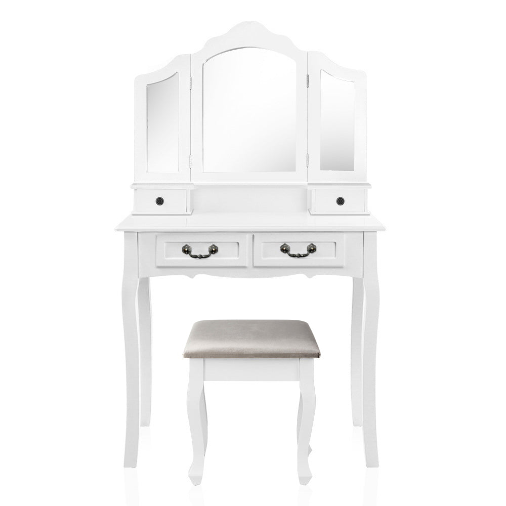 Artiss Dressing Table With Mirror White Dressing Tables