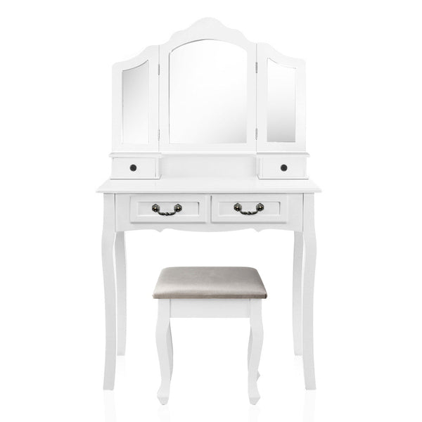 Artiss Dressing Table With Mirror White Dressing Tables