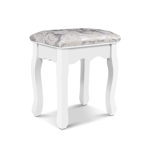 Artiss Dressing Table Stool Bedroom White Make Up Chair Fabric Furniture Dressing Tables
