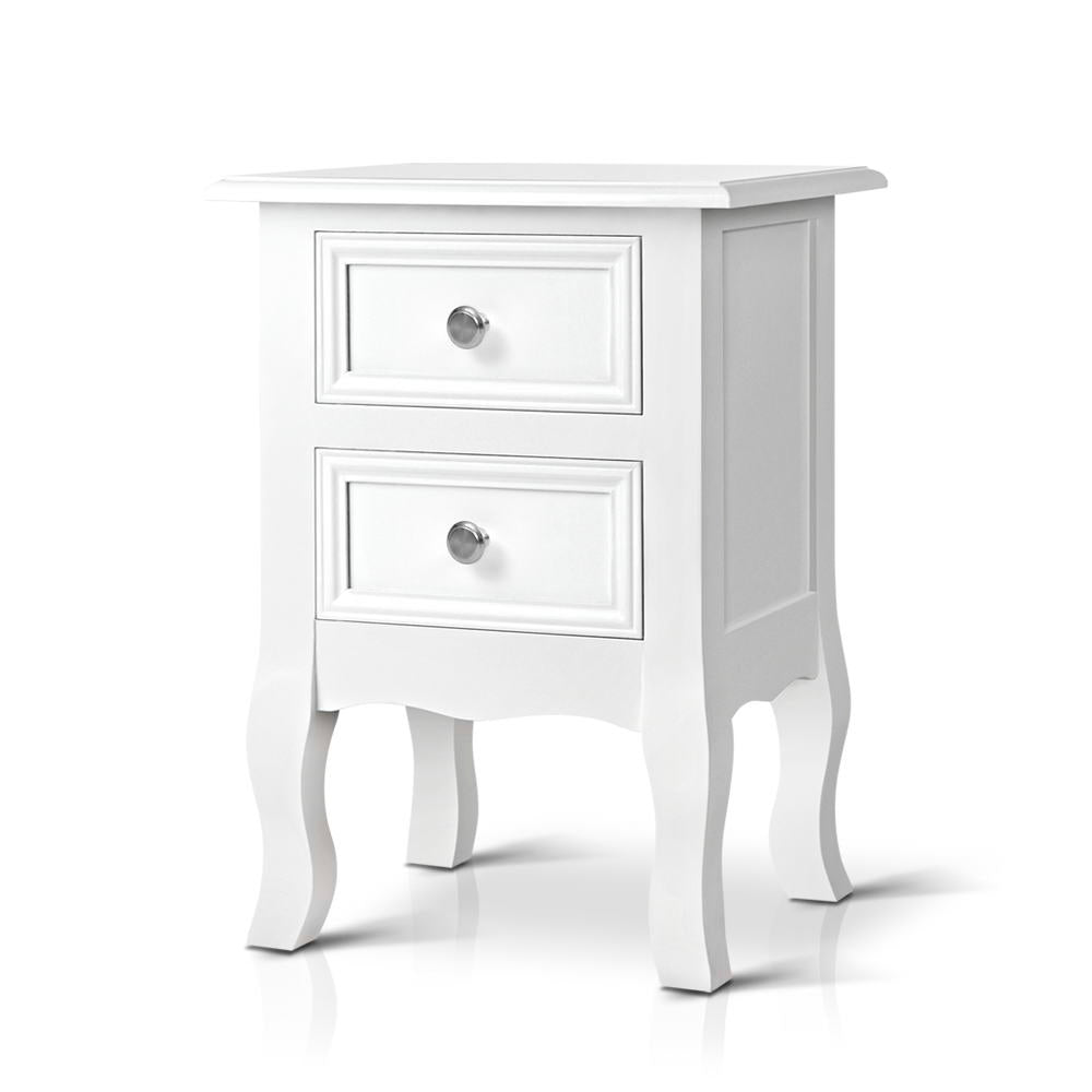Artiss Drawers Side French Storage Cabinet Nightstand Lamp Bedside Tables