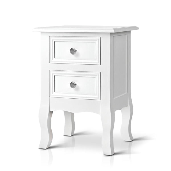 Artiss Drawers Side French Storage Cabinet Nightstand Lamp Bedside Tables