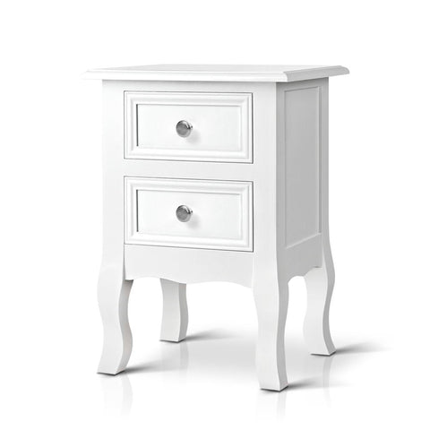 Artiss Bedside Tables Drawers Side French Storage Cabinet Nightstand Lamp