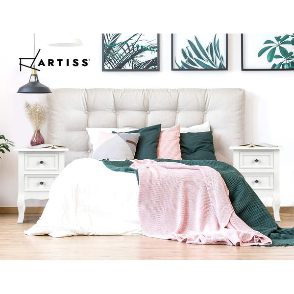 Artiss Drawers Side French Storage Cabinet Nightstand Lamp Bedside Tables