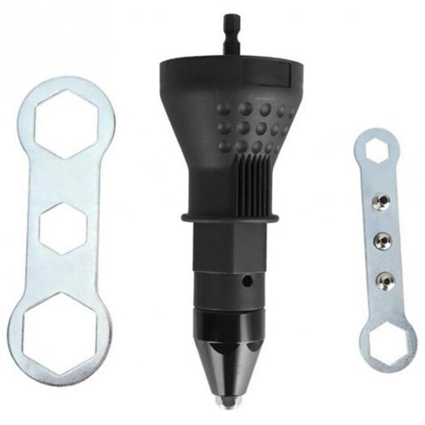 Drill Adapter Electric Riveter Gun Head Black Drill Attachments