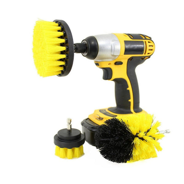 Drill Brush 3Pcs Scrub Attachment Kittime Saving And Power Scrubber Cleaning For Car Bathroom Laundry Room