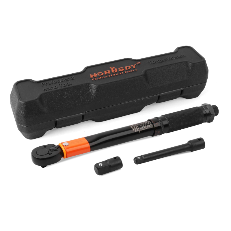 Horusdy 3Pc 1/4" Drive Click Torque Wrench Ratchet Socket With Adaptor Extension Other Wrenches & Spanners