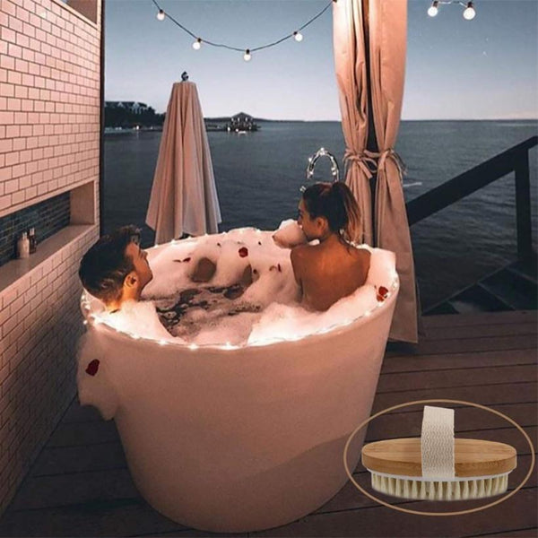 Handheld Exfoliating Dry Brush Body Scrubber Bath Brushes & Sponges