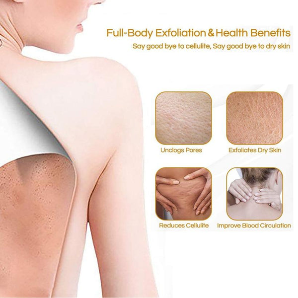 Handheld Exfoliating Dry Brush Body Scrubber Bath Brushes & Sponges