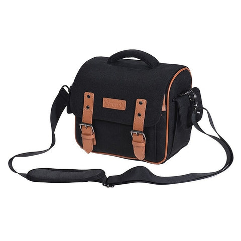Dslr Slr Camera Shoulder Messenger Bag Black