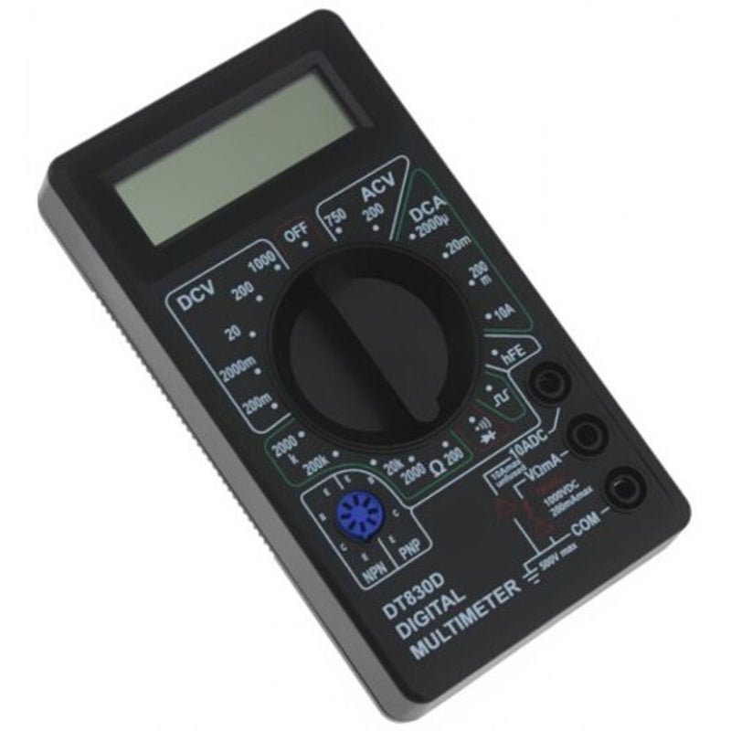 Dt830d Mini Digital Multimeter Black Multimeters
