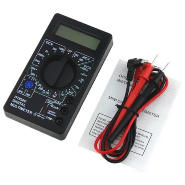 Dt830d Mini Digital Multimeter Black Multimeters