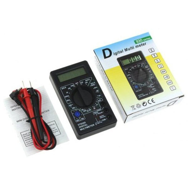 Dt830d Mini Digital Multimeter Black Multimeters
